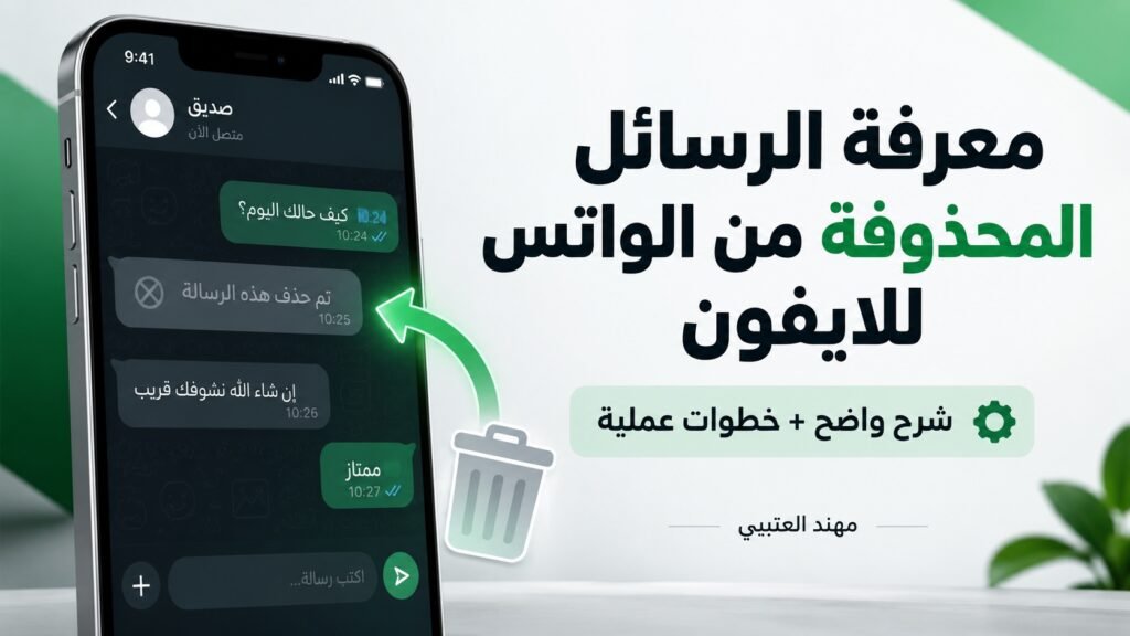 معرفة الرسائل المحذوفة من الواتس للايفون واسترجاعها بعد حذفها من المرسل