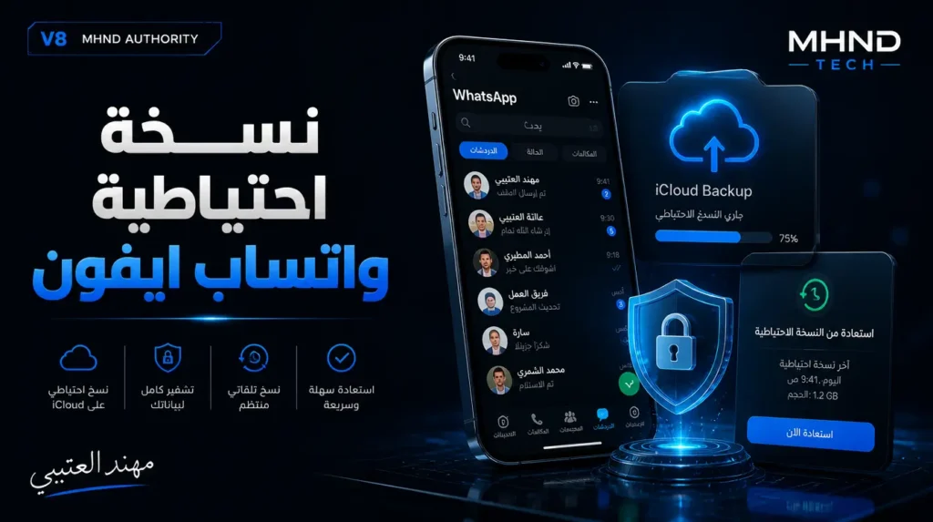 نسخة احتياطية واتساب ايفون - مهند العتيبي
